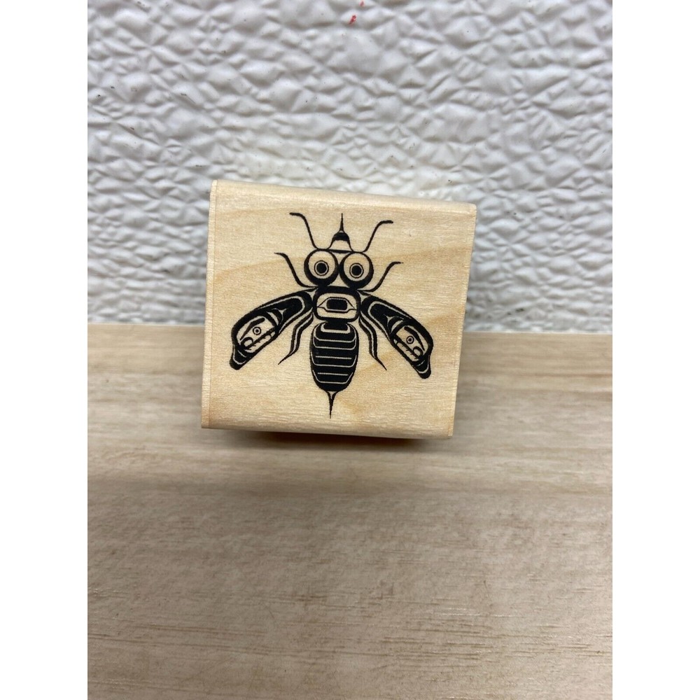 Garfinkel Publications Inc. Wood Mounted Rubber Stamp Bublebee